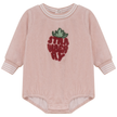 Strawberry Striped Teryy Onesie
