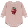 Strawberry Striped Teryy Onesie