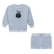Blue Berry Striped Terry 2Pc Set