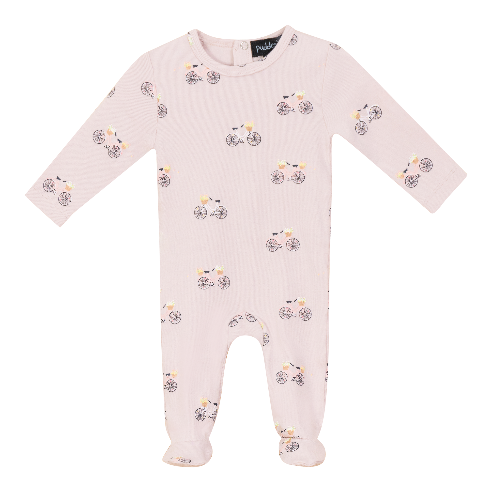 Scooter Bicycle Print Onesie