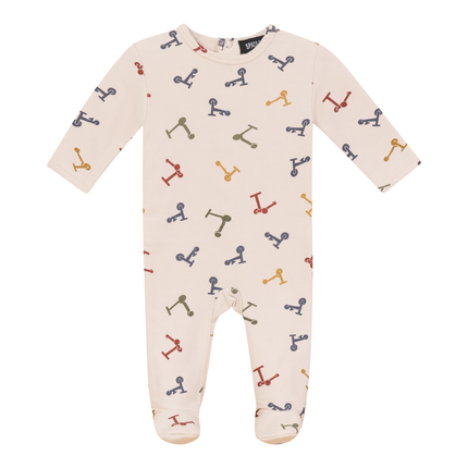 Scooter and Tulip Printed Onesie