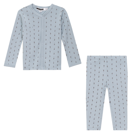 Grandpa Style Printed 2Pc Set