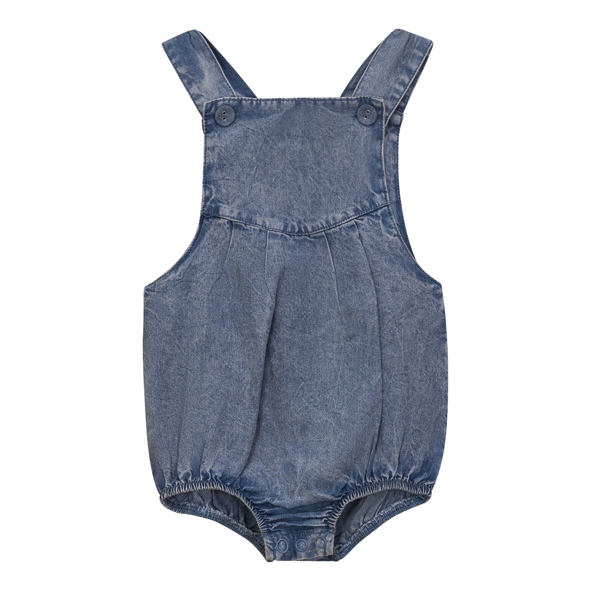 Washed Denim Romper