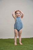 Washed Denim Romper