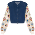 Denim Crochet Jacket