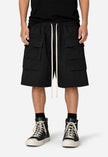 NOIR DROP-CROTCH CARGO SHORTS
