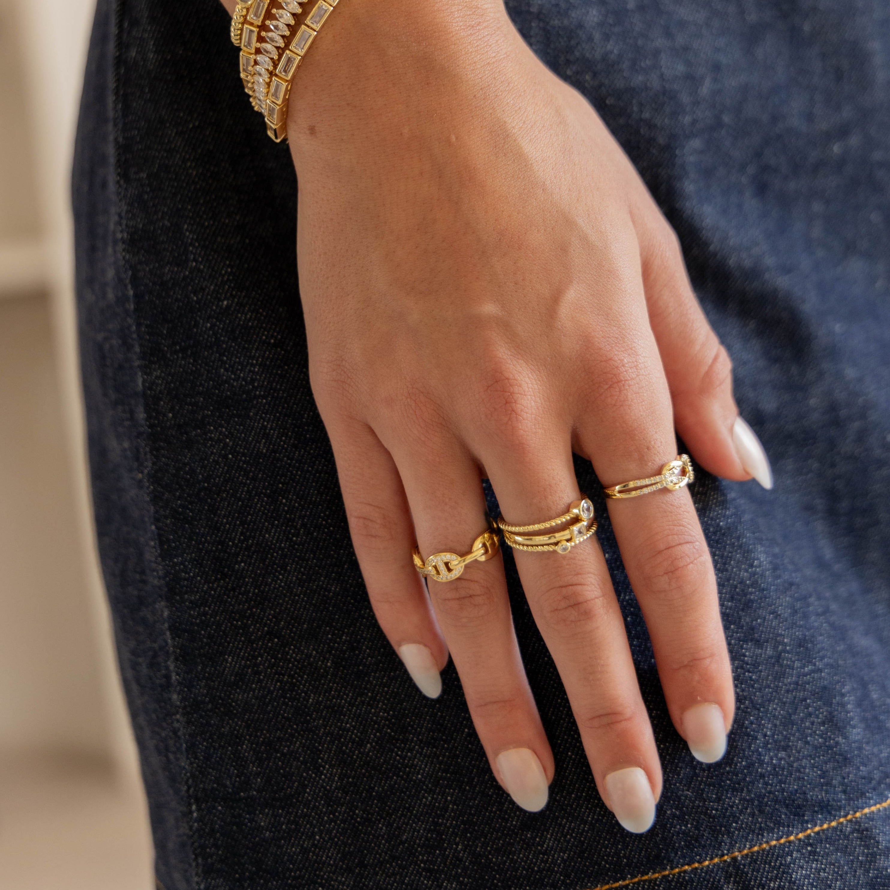 Rylynn Cz Knot Ring