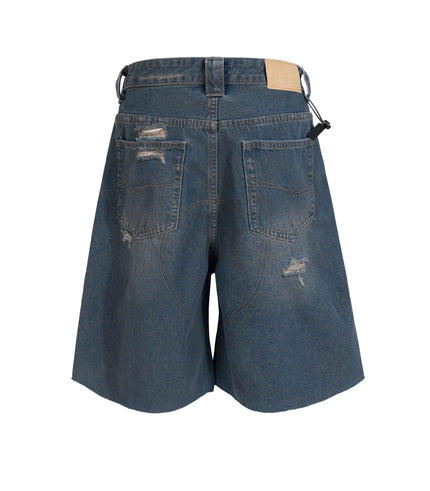 DESTROYED BIKER SHORTS