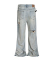 STONE DESTRUCTION FLARE DENIM