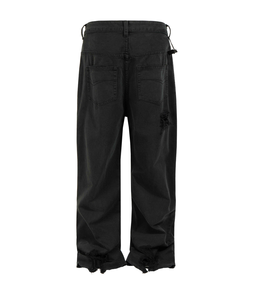 NOIR DESTROYED WORK PANTS