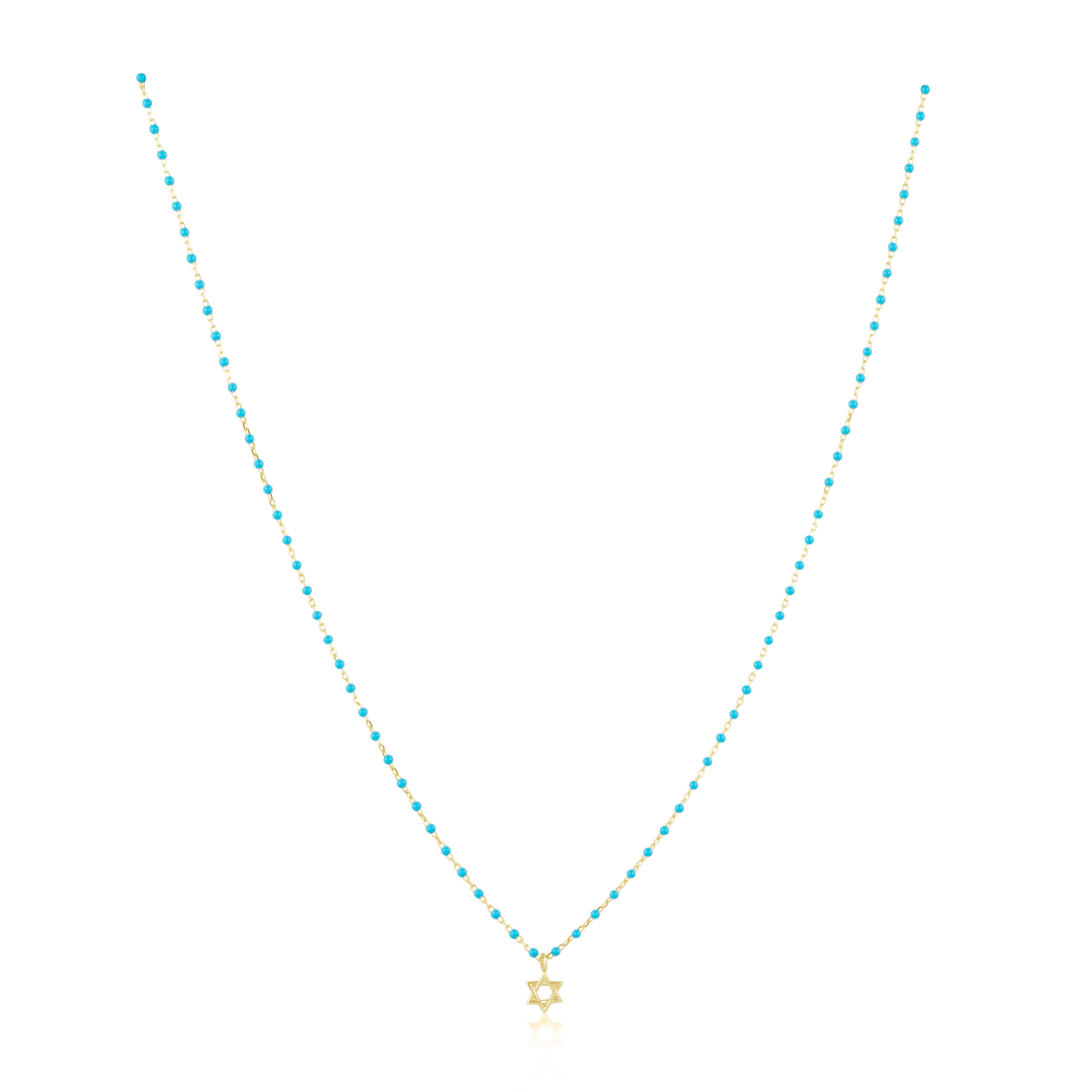 Elsa Mini Star of David Turquoise