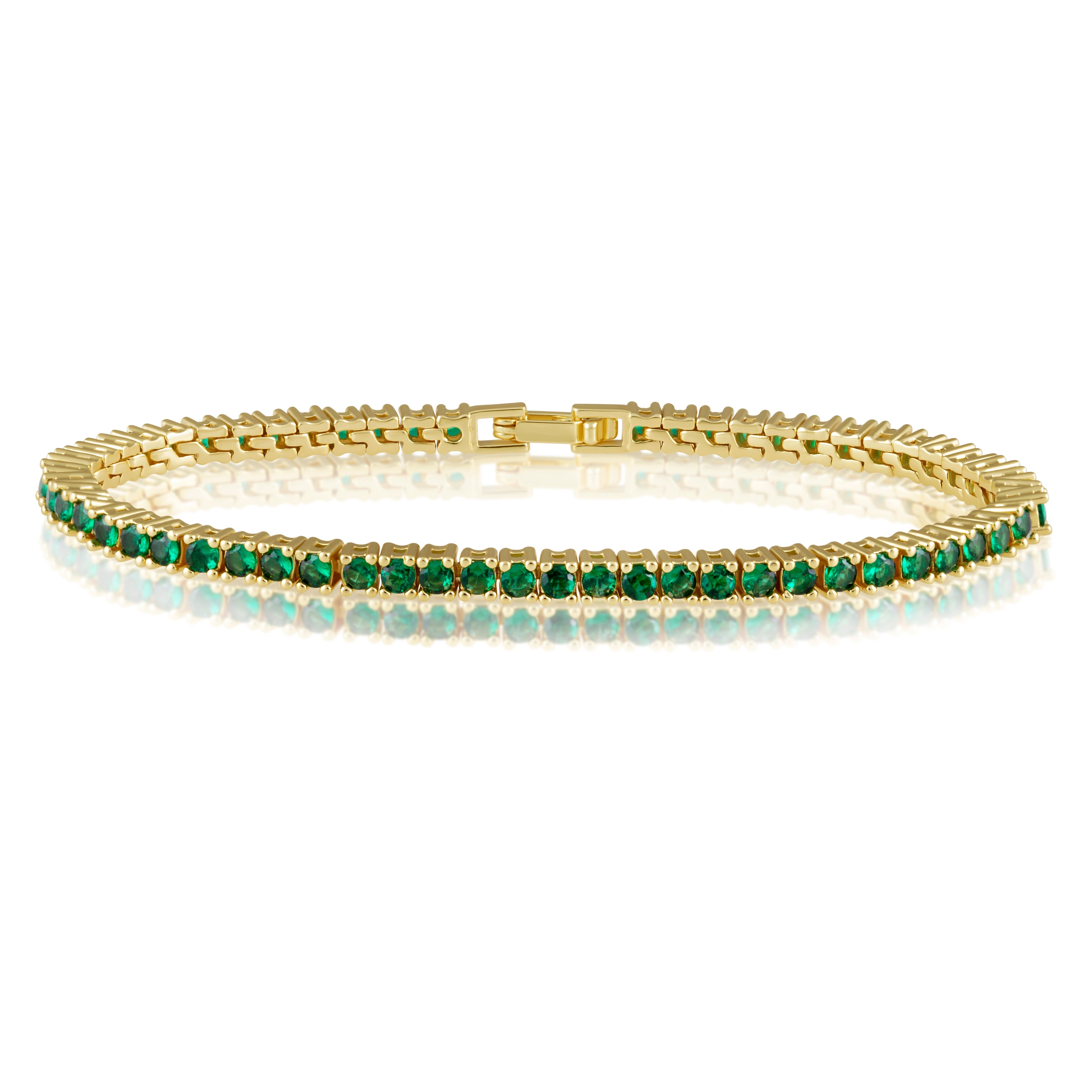 Karla Tennis Bracelet - Emerald