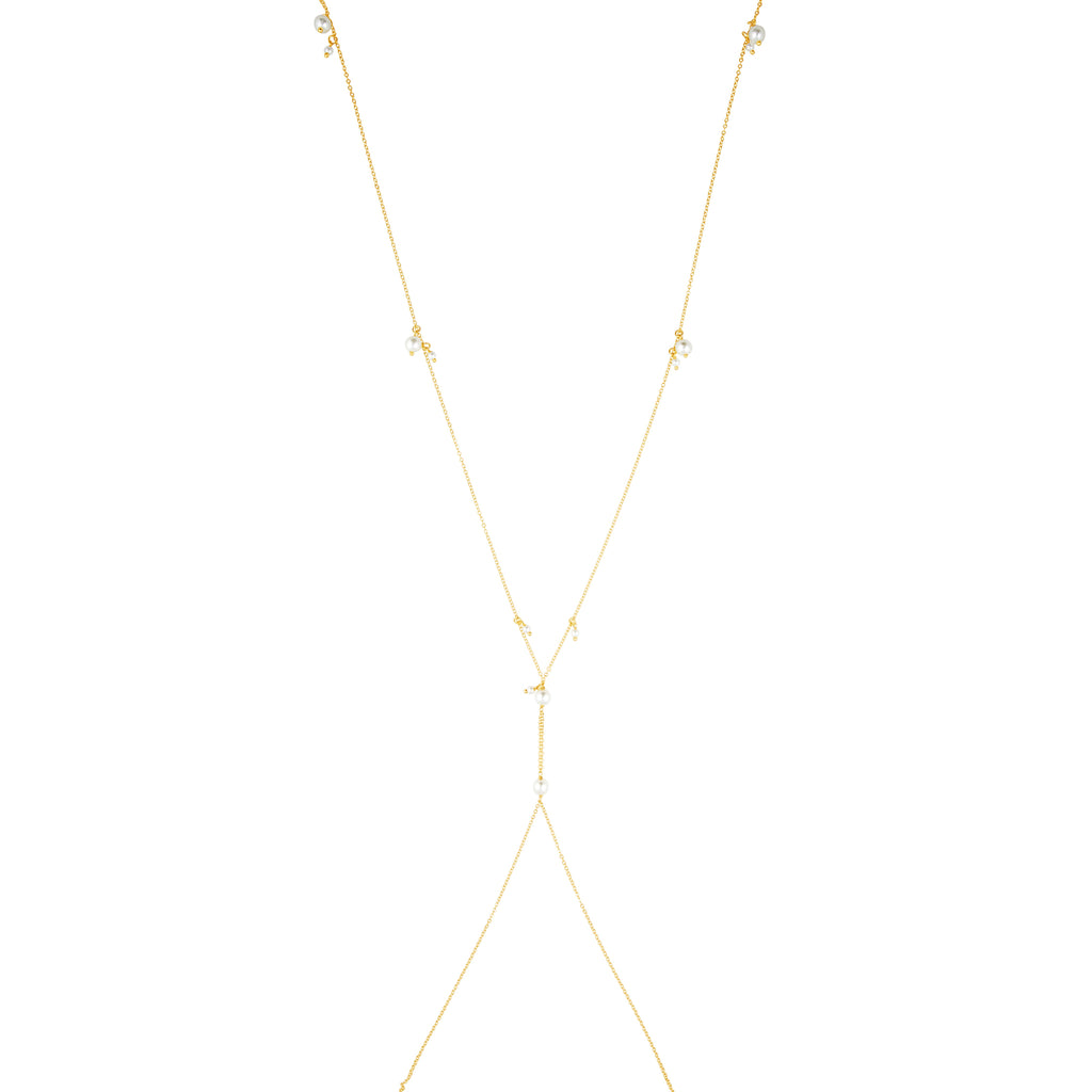Sage Pearl Body Chain