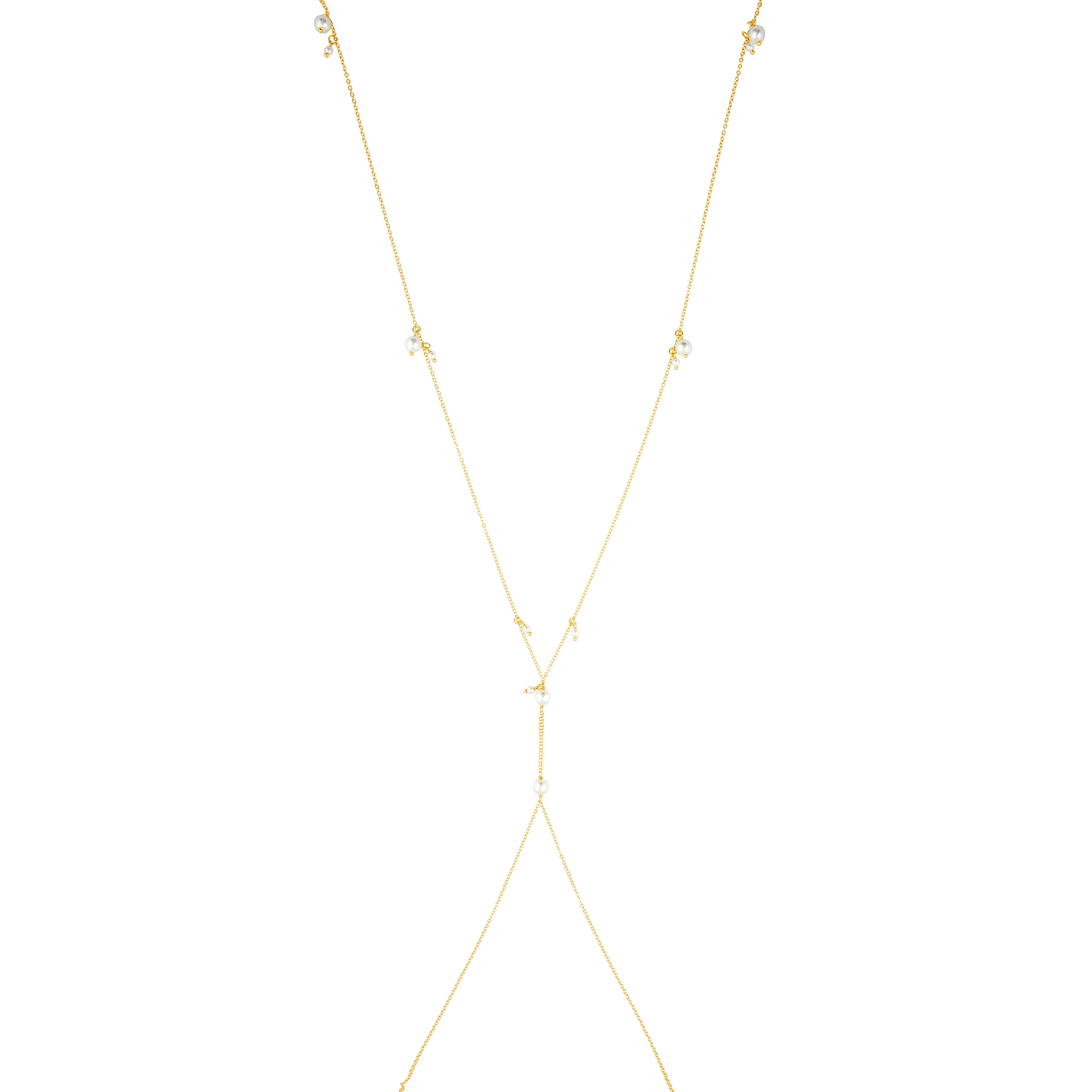 Sage Pearl Body Chain