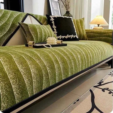 Green Couch Cover – Durable, Machine-Washable Slipcover for 2/3/4 Seater Sofas