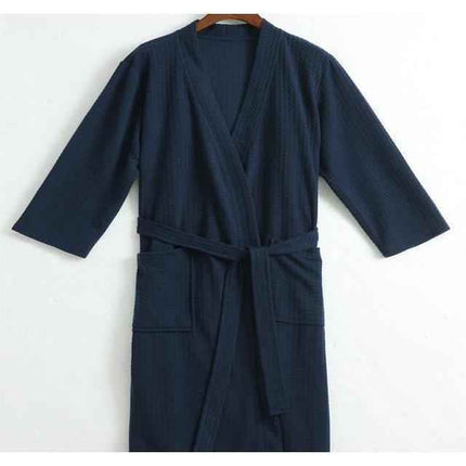 Short Waffle Collection Bath Robes - 2 Colors & Multiple Sizes