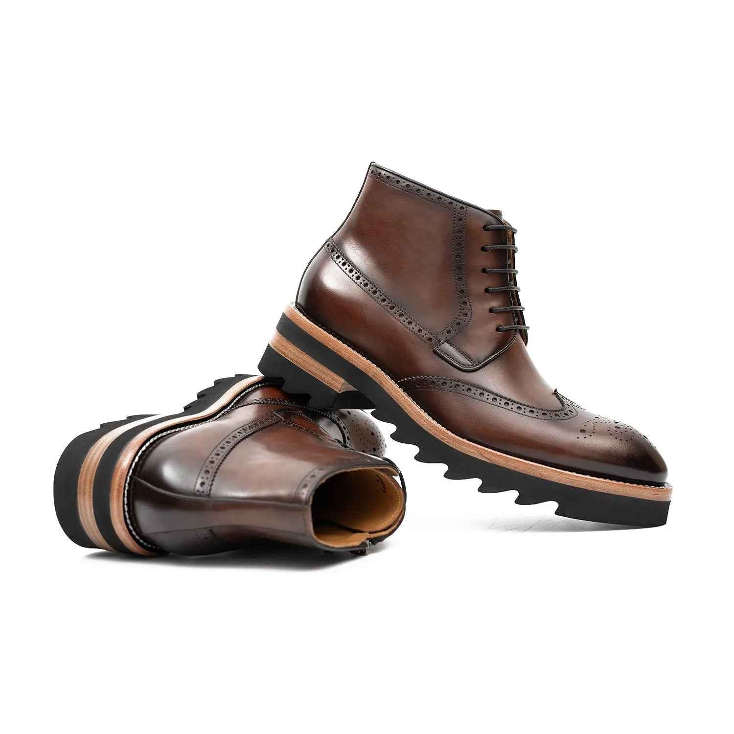 Side - Zipper Martin Boots Coffe