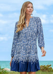 Seaside Floral Relaxed Dress