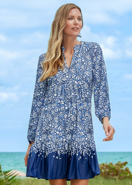 Seaside Floral Relaxed Dress
