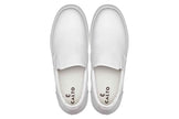 CALTO - T1022 - 2.6 Inches Taller (White) - Lightweight Nappa Leather Loafer