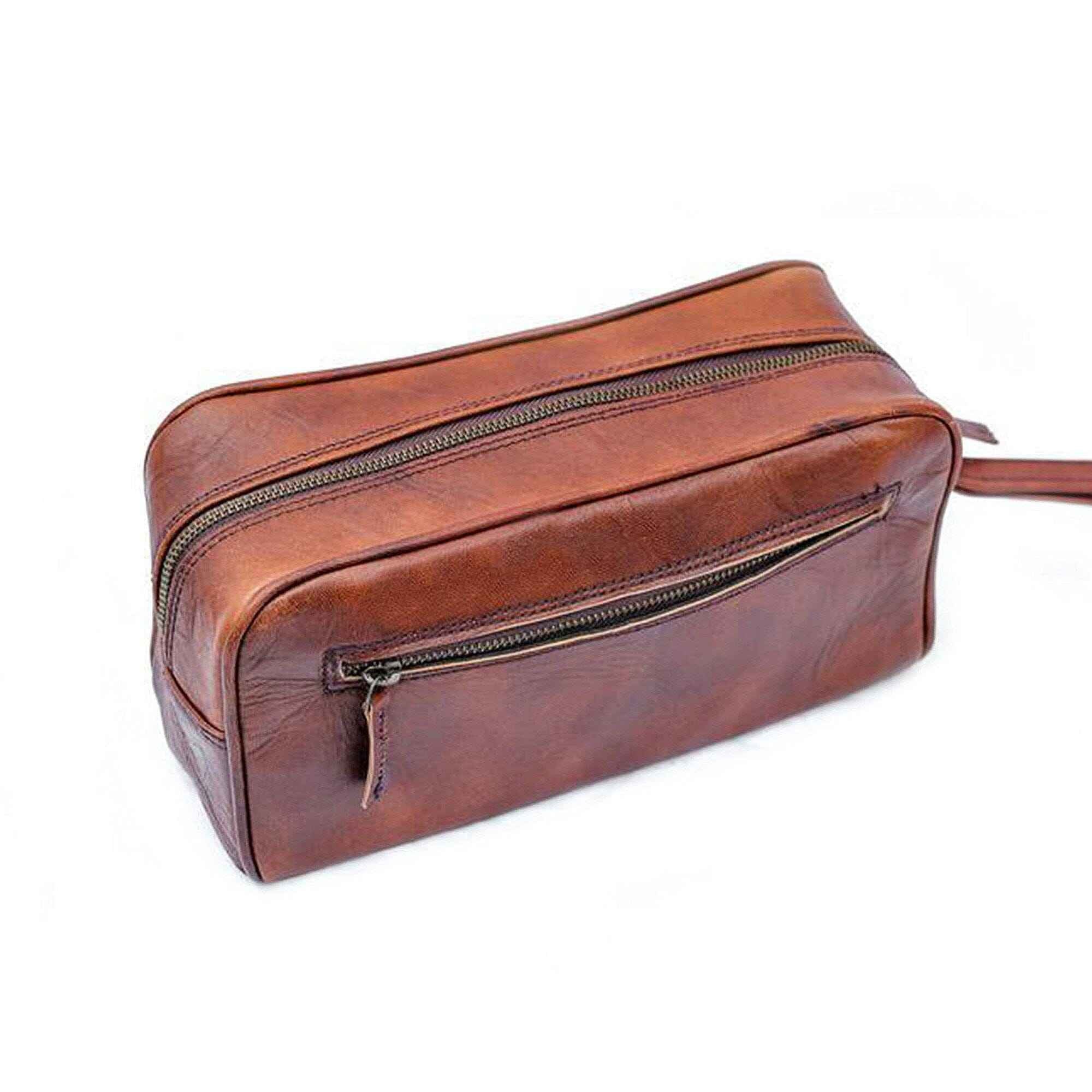 The Single Section Toiletry- Brown