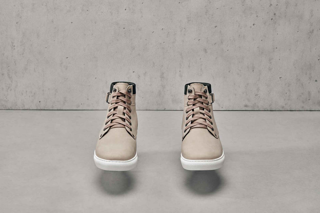 CALTO - T53122 - 2.6 Inches Taller (Taupe) - High top sneak-boot