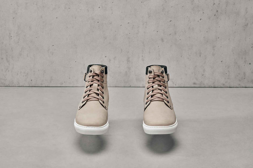 CALTO - T53122 - 2.6 Inches Taller (Taupe) - High top sneak-boot