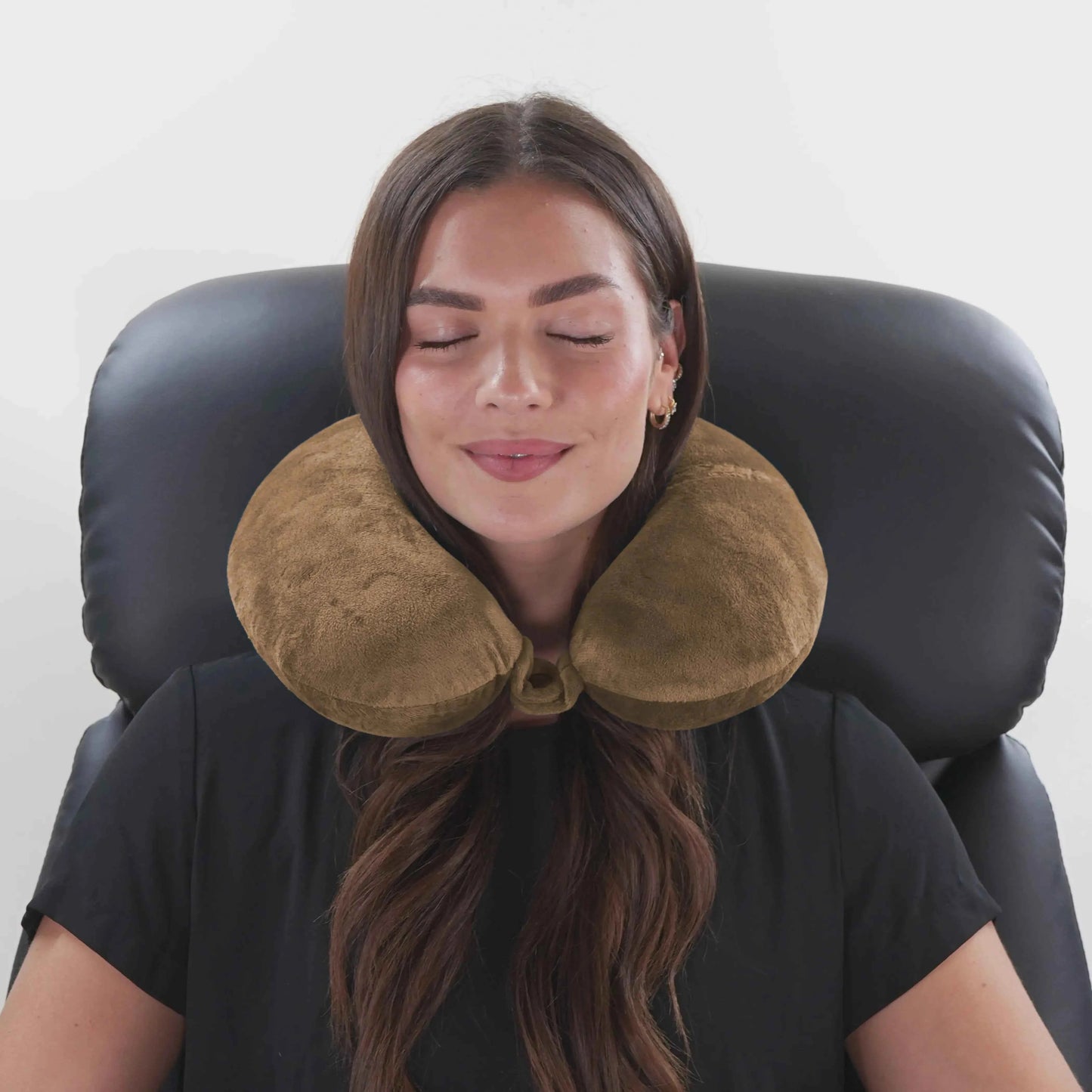 Plush Microbeads Travel Neck Pillow