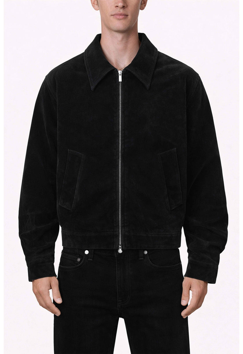 NOIR SUEDE WORK JACKET