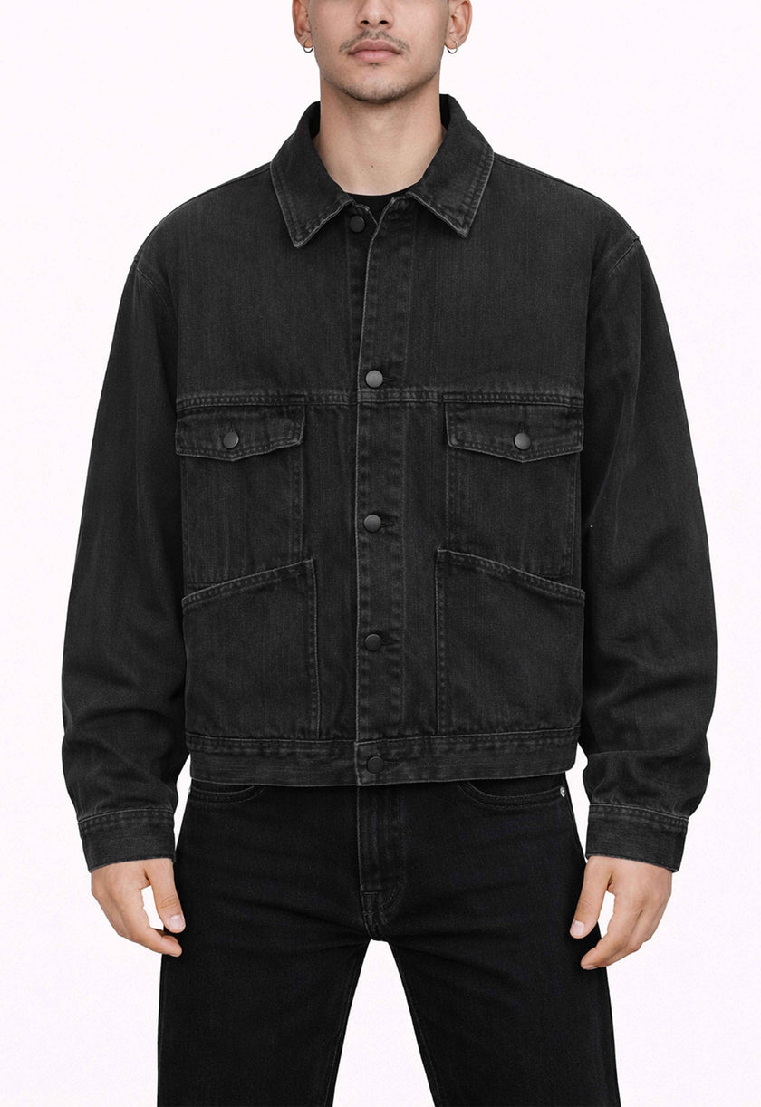 MULTI-POCKET DENIM JACKET