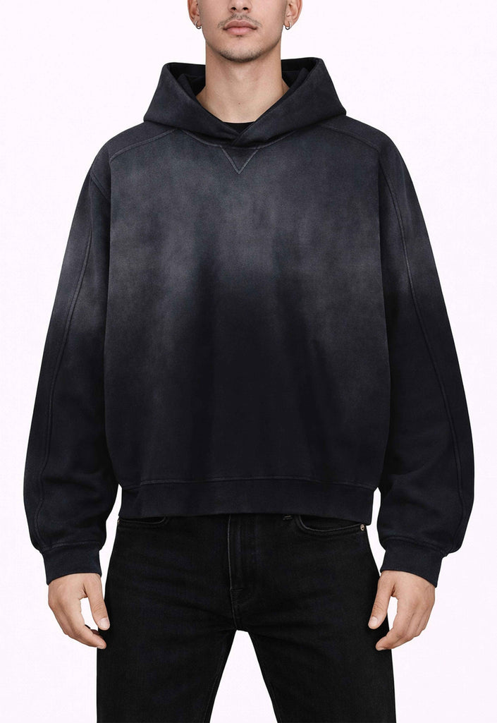 NOIR CONTRAST PANEL HOODIE
