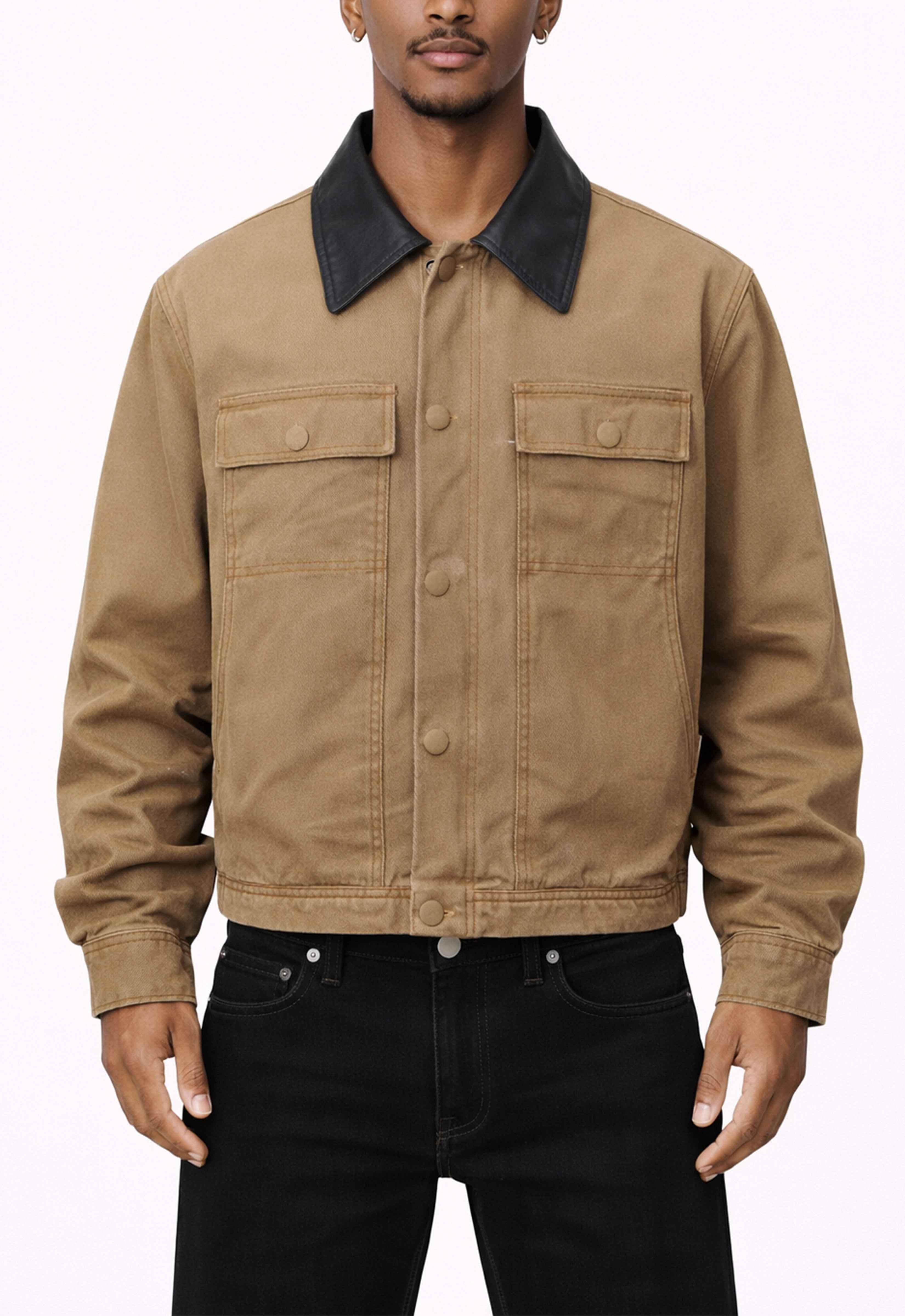 TAN SUEDE WORK JACKET