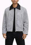GREY SUEDE WORK JACKET