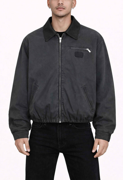 BLACK VINTAGE HUNTERS JACKET
