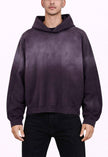 PLUM CONTRAST PANEL HOODIE