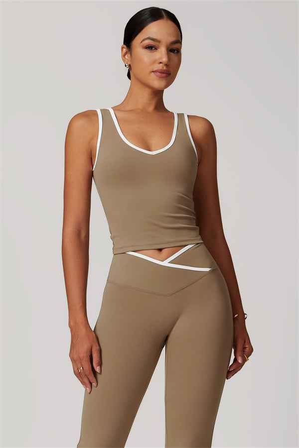 The Stamina Tank Top Flared Leggings 2-Piece Set