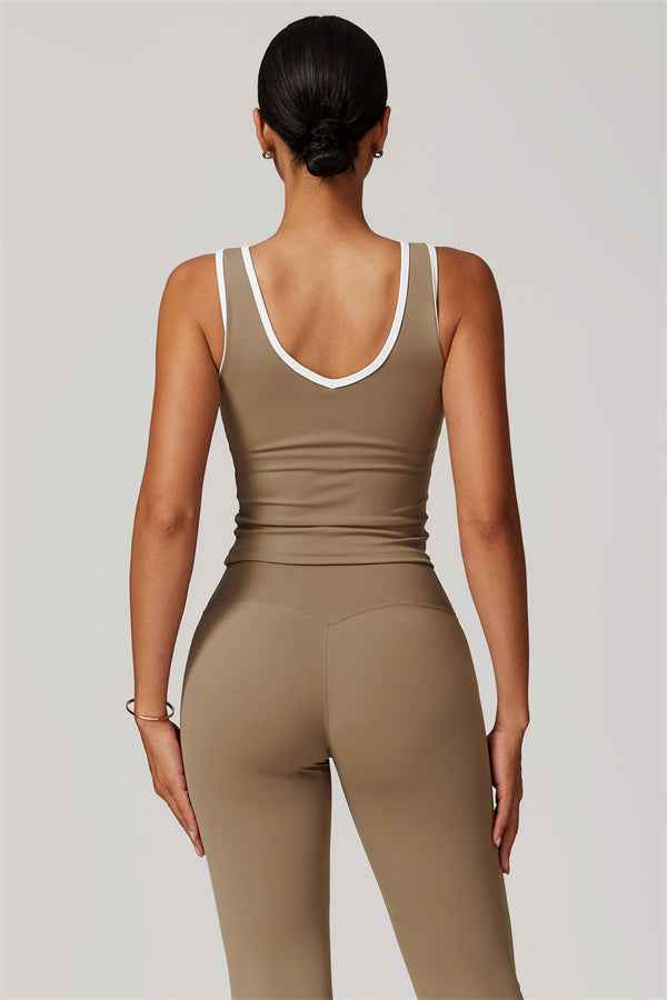 The Stamina Tank Top Flared Leggings 2-Piece Set