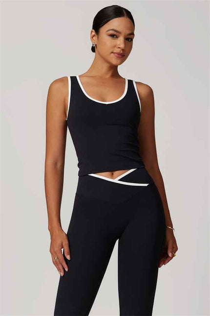 The Stamina Tank Top Flared Leggings 2-Piece Set