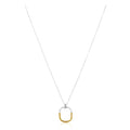 Two Tone Eternity Necklace