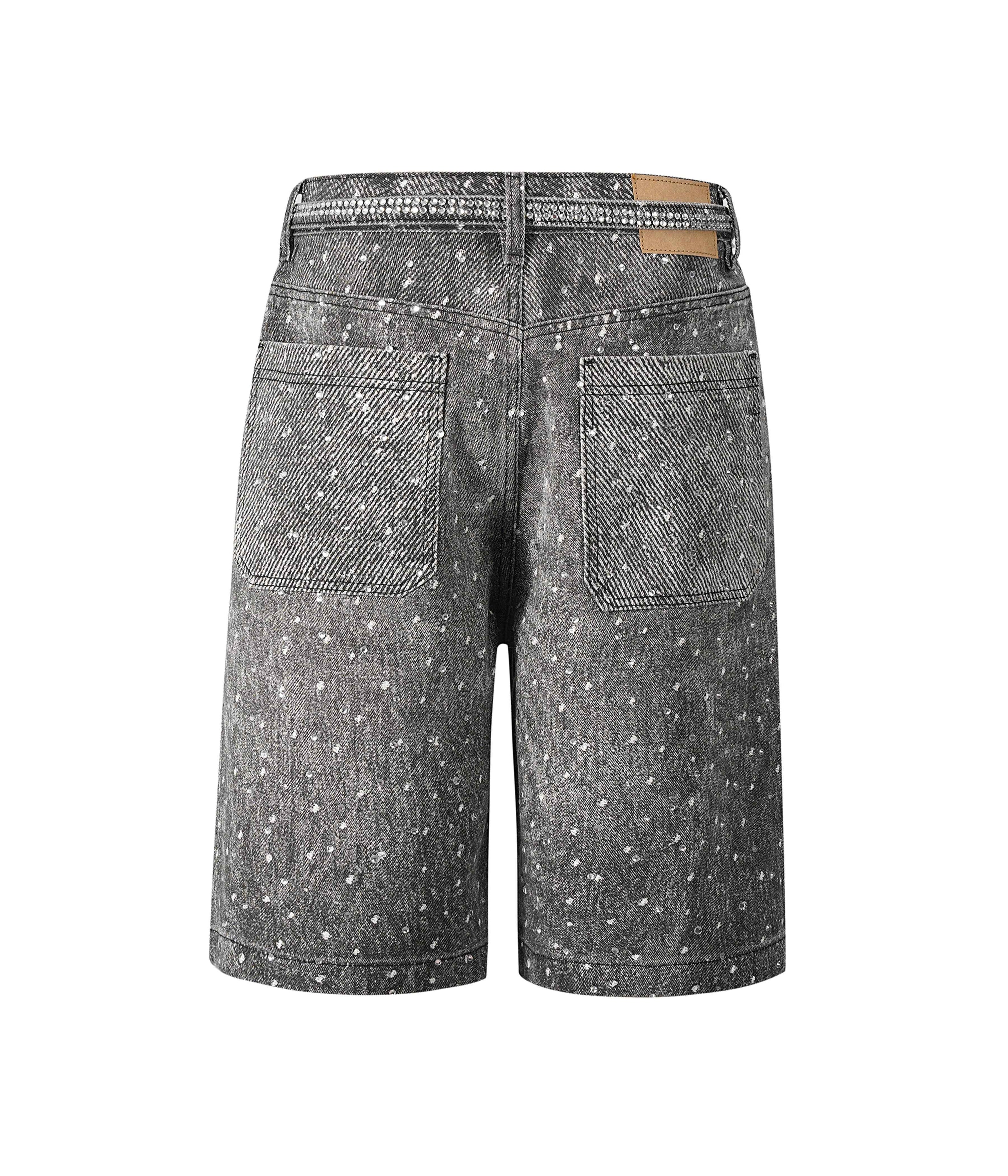NOIR RHINESTONE SHORTS