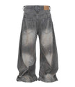SLATE WIDEBOY SPLATTER DENIM