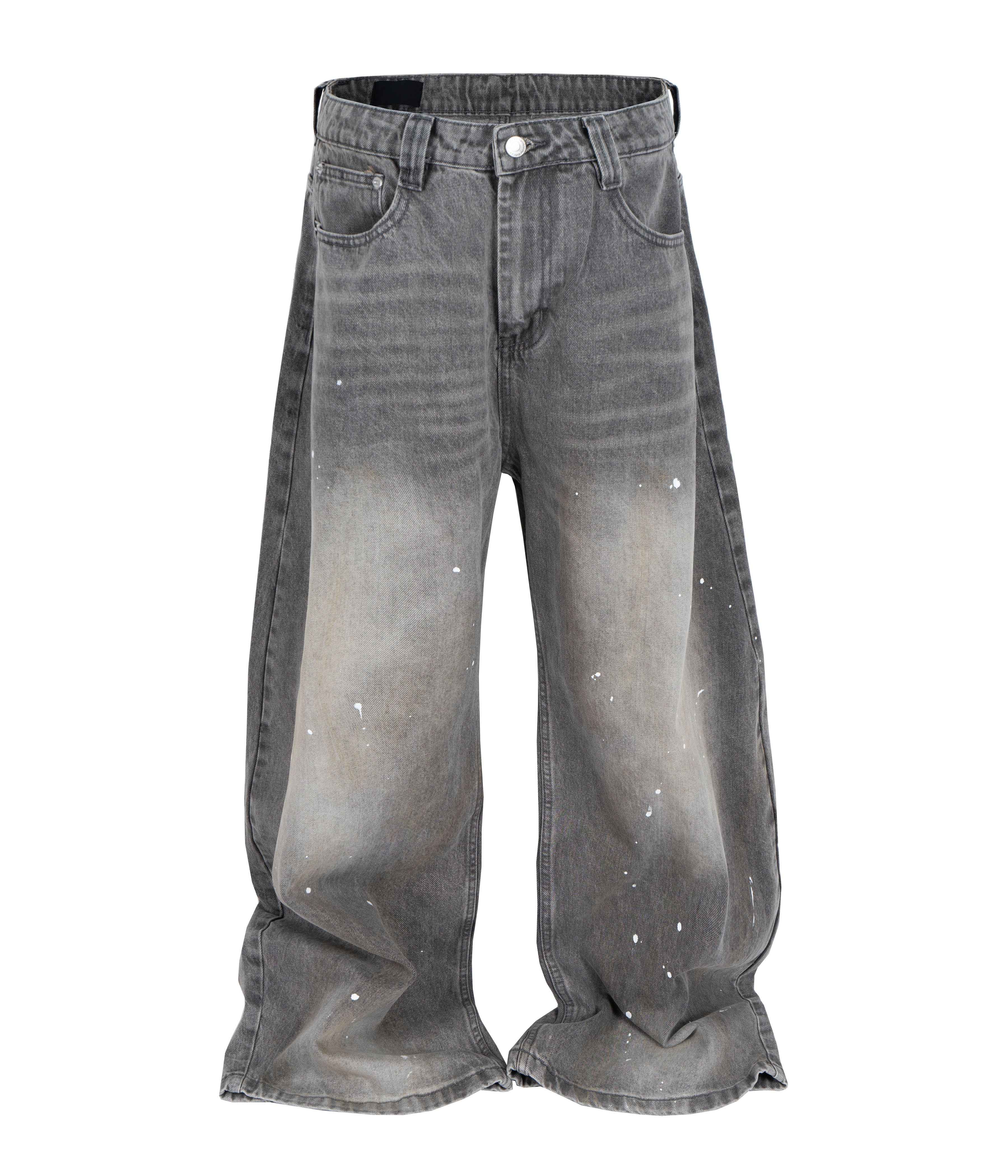 SLATE WIDEBOY SPLATTER DENIM