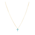 Raya CZ Cross Turquoise