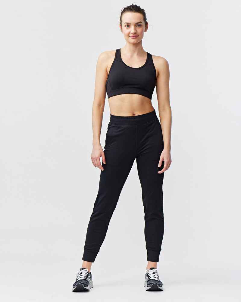 Valia Women's Black Jogger Pants