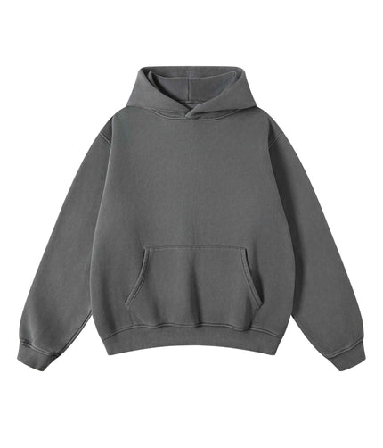 GREY VINTAGE HOODIE