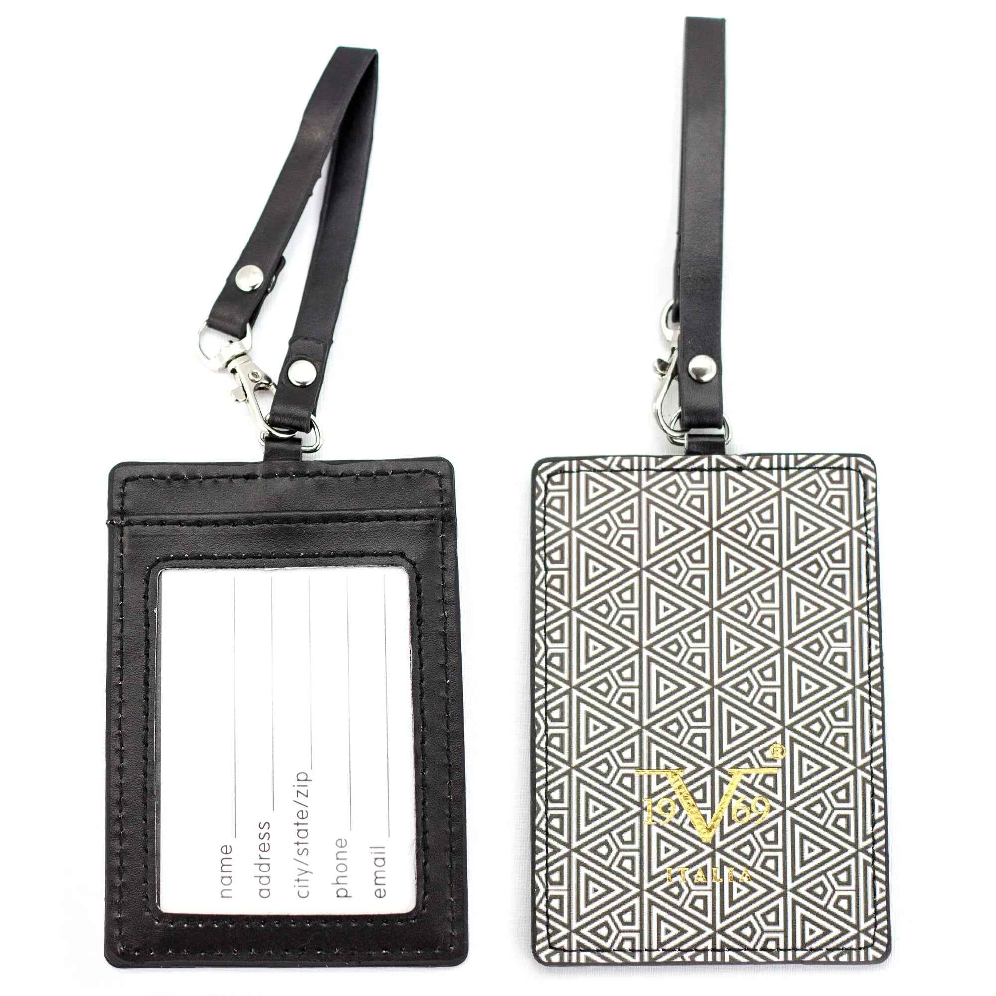 Runway Vegan Leather Luggage Tags Set