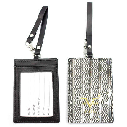 Runway Vegan Leather Luggage Tags Set