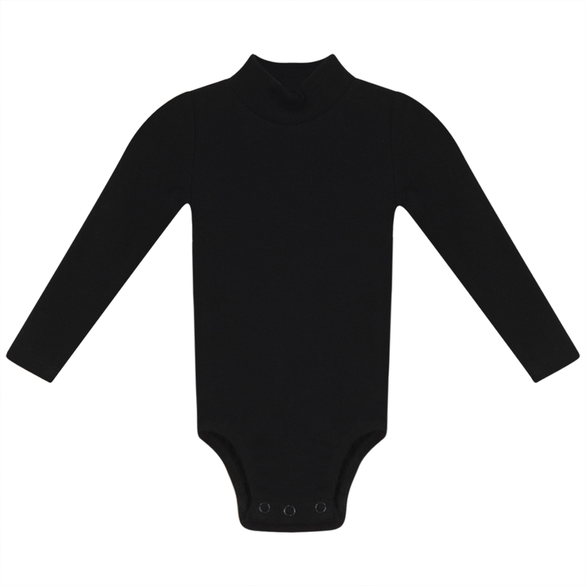 Rib Basic Henley Onesie