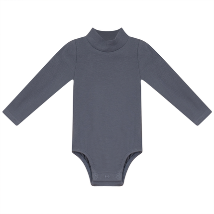 Rib Basic Henley Onesie