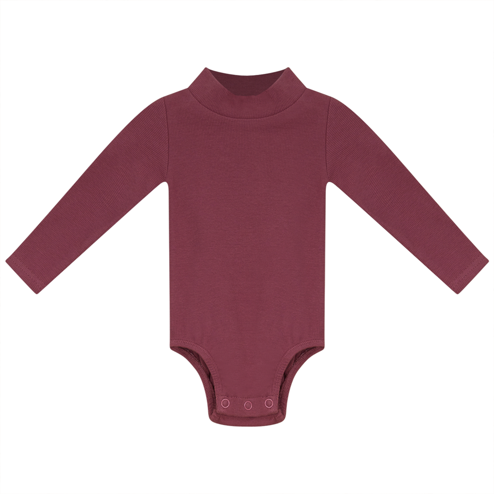 Rib Basic Henley Onesie